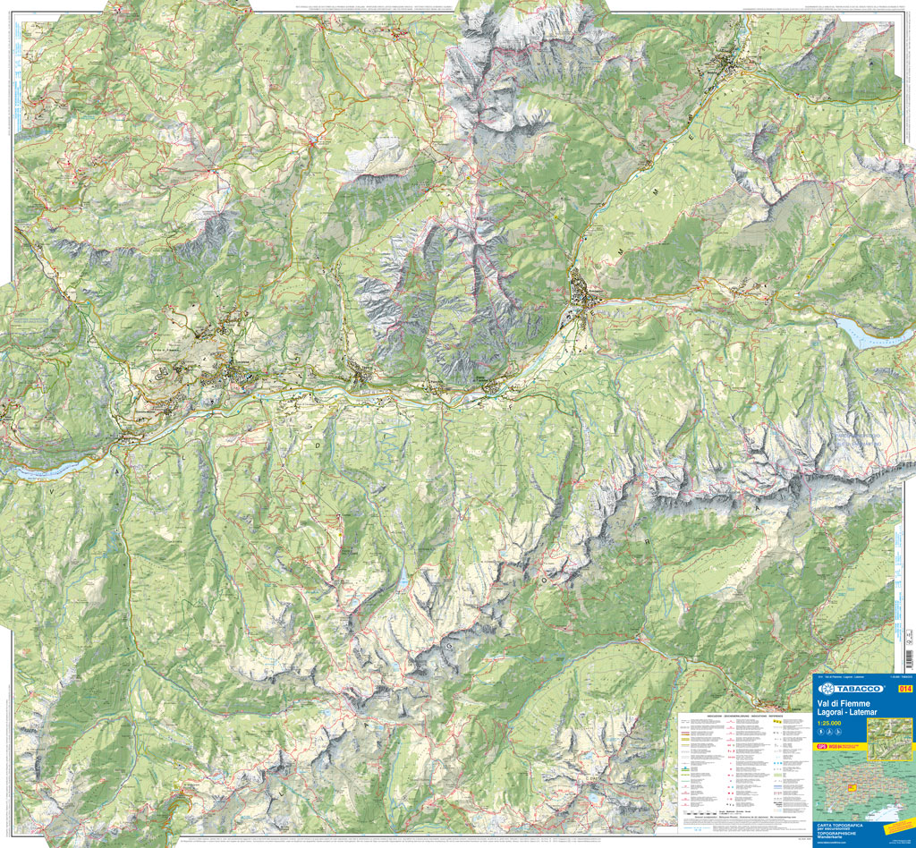 014. VAL DI FIEMME LAGORAI – LATEMAR – Tabacco Editrice