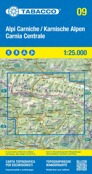 09. ALPI CARNICHE / KARNISCHE ALPEN  CARNIA CENTRALE